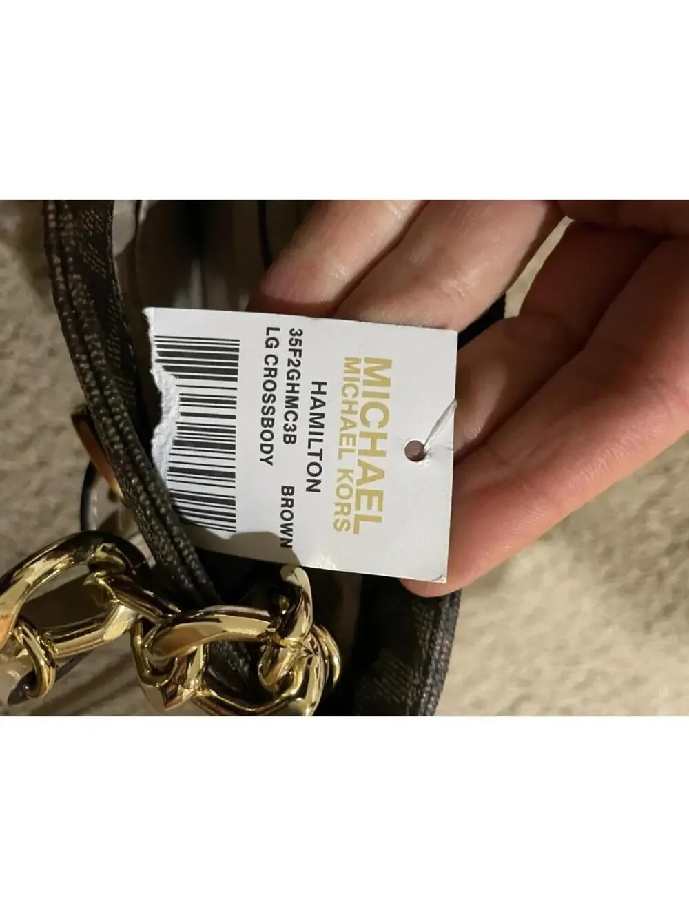NWT Michael Kors Hamilton crossbody / messenger / handbag purse medium Brown bag